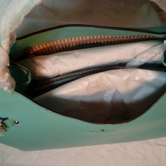 Authentic Kate Spade Vanston Dylan Caribbean blue satchel purse bag - Picture 10 of 13